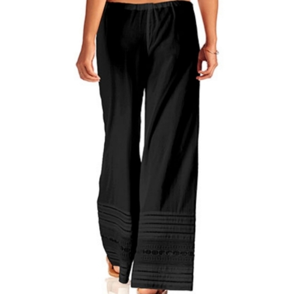 VITAMIN A Black Gold Coast Voile Malia Pant Cover-up ~ NWT - Picture 2 of 16